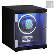 VEVOR Watch Winder, Single Watch Winder for Men&#039;s and Women&#039;s Automatic Watch, with Super Quiet Japanese Mabuchi Motor, Blue LED Light and Adapter, High-Density Board Shell and Black PU  | VEVOR US