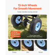 Walk-Behind Push Broadcast Spreader 100LB 0-9.8ft Spreading Width for Fertilizer | VEVOR US
