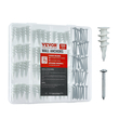 Drywall Anchors Self Drilling Anchors 100PCS in 50 Sets Screw & Anchors | VEVOR US