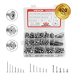 420 Pc Self Drilling Screw Assortment Set #8 #10 Hex/Phillips Head 1/2 to 2 Inch | VEVOR US