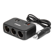 ΑΝΤΑΠΤΟΡΑΣ ΑΝΑΠΤΗΡΑ 12/24V 120W ΜΑΥΡΟΣ/3 ΘΕΣΕΙΣ/1xUSB-A+1xUSB-C QC 4.0 ΤΑΧΕΙΑΣ ΦΟΡΤΙΣΗΣ/ΚΑΛΩΔΙΟ 80cm AMIO - 1 Τεμ.