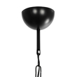 GLOBOSTAR® GLISTER PRO 201-0117 Vintage Κρεμαστό Φωτιστικό Οροφής με Ντουί 1 x E27 AC 220-240V IP20 - Μαύρο & Μπεζ - Μ25 x Π25 x Υ15cm