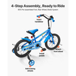 Παιδικό Ποδήλατο VEVOR 35,56 cm, Παιδικό Ποδήλατο BMX για Αγόρια & Κορίτσια Ηλικίας 3-6 ετών