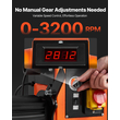 Τόρνος Ξυλουργικής VEVOR 2 HP 18 x 40 ίντσες Τόρνος Ξύλου Μεταβλητής Ταχύτητας 0-3200 Σ.Α.Λ.