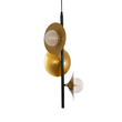 GLOBOSTAR® JOLIET 999-0046 Μοντέρνο Κρεμαστό Φωτιστικό Οροφής με Ντουί 3 x G9 AC 220-240V IP20 - Μαύρο & Χρυσό - Μ27 x Π27 x Y62cm