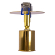 GloboStar® SARA 999-0060 Χωνευτό Φωτιστικό Οροφής Σποτ Μονόφωτο 1 x E27 IP20 Χρυσό Μέταλλο - Μ8,5 x Π8,5 x Υ11cm