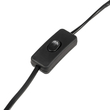 GloboStar® ELMA 999-0239 Μοντέρνο Επιτραπέζιο Φωτιστικό Πορτατίφ Μονόφωτο 1 x E27 IP20 Μπεζ Ξύλο με Μαύρο Μέταλλο - Μ35 x Π20 x Υ43cm