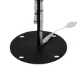 GLOBOSTAR® XMAS-CROWN-SMALL Χριστουγεννιάτικο Διακοσμητικό Φωτιστικό LED 15,6W 624lm 360° AC 220-240V Αδιάβροχο IP65 Θερμό Λευκό 2700K - Μαύρο & Διάφανο - M73 x Π25 x Υ106cm - 2 Χρόνια Εγγύηση