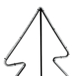 GLOBOSTAR® XMAS-TREE-BIG Χριστουγεννιάτικο Διακοσμητικό Φωτιστικό LED 27.3W 1092lm 360° AC 220-240V Αδιάβροχο IP65 Θερμό Λευκό 2700K  - Μαύρο & Διάφανο - Μ134 x Π25 x Υ188cm - 2 Χρόνια Εγγύηση