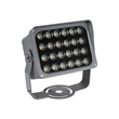 GLOBOSTAR® FLOOD-XENA 90128 Προβολέας Σποτ Wall Washer LED 24W 2640lm 10° AC 220-240V Αδιάβροχο IP65 Θερμό Λευκό 2700K - Γκρι Ανθρακί - Μ18 x Π13.5 x Υ18cm - 3 Χρόνια Εγγύηση