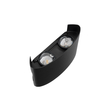 GLOBOSTAR® SIXOAD 60677 Μοντέρνο Φωτιστικό Τοίχου - Απλίκα LED 8W 1000lm 30° AC 220-240V Αδιάβροχο IP65 Θερμό Λευκό 2700K - CREE XPE Chip & TÜV SÜD Driver - Μαύρο Ματ - Μ12 x Π4 x Υ8cm - 5 Χρόνια Εγγύηση