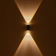 GLOBOSTAR® ARC 60679 Μοντέρνο Φωτιστικό Τοίχου - Απλίκα LED 4W 500lm 30° AC 220-240V Αδιάβροχο IP65 Θερμό Λευκό 2700K - CREE XPE Chip & TÜV SÜD Driver - Μαύρο Ματ - Μ3.5 x Π4.8 x Υ11.5cm - 5 Χρόνια Εγγύηση