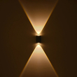 GLOBOSTAR® HIKARI 60685 Μοντέρνο Φωτιστικό Τοίχου - Απλίκα LED 4W 500lm 30° AC 220-240V Αδιάβροχο IP65 Θερμό Λευκό 2700K - CREE XPE Chip & TÜV SÜD Driver - Μαύρο Ματ - Μ6 x Π4 x Υ10.5cm - 5 Χρόνια Εγγύηση