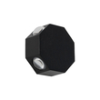 GLOBOSTAR® HIKARI 60687 Μοντέρνο Φωτιστικό Τοίχου - Απλίκα LED 8W 1000lm 30° AC 220-240V Αδιάβροχο IP65 Θερμό Λευκό 2700K - CREE XPE Chip & TÜV SÜD Driver - Μαύρο Ματ - Μ10 x Π4 x Υ10cm - 5 Χρόνια Εγγύηση
