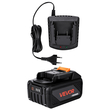 Συνδυασμός μπαταρίας και φορτιστή VEVOR 20V MAX, μπαταρία ιόντων λιθίου 4.0 Ah, γρήγορη φόρτιση