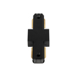 GLOBOSTAR® EUROTRACK-1PH 60903 Μονοφασικός Σύνδεσμος I Επέκτασης Ράγας 2 Καλωδίων 1L+1N για Σύστημα Ράγας Eurotrack-1PH AC 220-240V IP20 - Μαύρο Ματ - Μ9.3 x Π3.5 x Υ1.6cm
