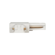 GLOBOSTAR® EUROTRACK-1PH 60906 Μονοφασικός Σύνδεσμος Γ Ράγας 2 Καλωδίων 1L+1N για Σύστημα Ράγας Eurotrack-1PH AC 220-240V IP20 - Λευκό Ματ - Μ6.5 x Π6.5 x Υ1.6cm