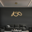 kelvo® GLOW 61658 Μοντέρνο Κρεμαστό Φωτιστικό Οροφής LED 36W 3600lm 360° AC 220-240V IP20 Ρυθμιζόμενο Λευκό CCT με Χειριστήριο από 2700K έως 6000K Dimmable - Lumileds SMD Chip - Χρυσό Πλατίνα & Λευκό Νήμα - Μ60 x Π60 x Υ45cm - 3 Χρόνια Εγγύηση