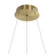 kelvo® GLOW 61659 Μοντέρνο Κρεμαστό Φωτιστικό Οροφής LED 58W 5800lm 360° AC 220-240V IP20 Ρυθμιζόμενο Λευκό CCT με Χειριστήριο από 2700K έως 6000K Dimmable - Lumileds SMD Chip - Χρυσό Πλατίνα & Λευκό Νήμα - Μ80 x Π80 x Υ60cm - 3 Χρόνια Εγγύηση