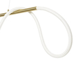 kelvo® GLOW 61663 Μοντέρνο Κρεμαστό Φωτιστικό Οροφής LED 45W 4500lm 360° AC 220-240V IP20 Ρυθμιζόμενο Λευκό CCT με Χειριστήριο από 2700K έως 6000K Dimmable - Lumileds SMD Chip - Χρυσό Πλατίνα & Λευκό Νήμα - Μ150 x Π35 x Υ50cm - 3 Χρόνια Εγγύηση