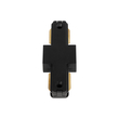 GLOBOSTAR® EUROTRACK-1PH 60903 Μονοφασικός Σύνδεσμος I Επέκτασης Ράγας 2 Καλωδίων 1L+1N για Σύστημα Ράγας Eurotrack-1PH AC 220-240V IP20 - Μαύρο Ματ - Μ9.3 x Π3.5 x Υ1.6cm
