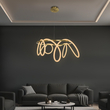 kelvo® GLOW 61660 Μοντέρνο Κρεμαστό Φωτιστικό Οροφής LED 69W 6900lm 360° AC 220-240V IP20 Ρυθμιζόμενο Λευκό CCT με Χειριστήριο από 2700K έως 6000K Dimmable - Lumileds SMD Chip - Χρυσό Πλατίνα & Λευκό Νήμα - Μ100 x Π100 x Υ70cm - 3 Χρόνια Εγγύηση