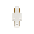 GLOBOSTAR® EUROTRACK-1PH 60904 Μονοφασικός Σύνδεσμος Ι Επέκτασης Ράγας 2 Καλωδίων 1L+1N για Σύστημα Ράγας Eurotrack-1PH AC 220-240V IP20 - Λευκό Ματ - Μ9.3 x Π3.5 x Υ1.6cm