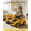 VEVOR Ride On Push Car Εκσκαφέας 25 kg με κράνος για νήπια