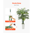 Τεχνητός Φοίνικας Areca VEVOR 1829 mm με Λευκή Γλάστρα Εσωτερικού Χώρου