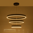GLOBOSTAR® VENOM TRIO 61188-DECO Μοντέρνο Κρεμαστό Φωτιστικό Οροφής LED 120W 14158lm 120° AC 220-240V IP20 Ρυθμιζόμενο Λευκό CCT με Χειριστήριο από 2700K έως 6000K Dimmable - Lumileds SMD Chip - Μαύρο Ματ - Μ80 x Π80 x Υ60cm - 3 Χρόνια Εγγύηση