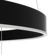 GLOBOSTAR® VENOM TRIO 61188-DECO Μοντέρνο Κρεμαστό Φωτιστικό Οροφής LED 120W 14158lm 120° AC 220-240V IP20 Ρυθμιζόμενο Λευκό CCT με Χειριστήριο από 2700K έως 6000K Dimmable - Lumileds SMD Chip - Μαύρο Ματ - Μ80 x Π80 x Υ60cm - 3 Χρόνια Εγγύηση