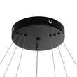 GLOBOSTAR® VENOM TRIO 61188-DECO Μοντέρνο Κρεμαστό Φωτιστικό Οροφής LED 120W 14158lm 120° AC 220-240V IP20 Ρυθμιζόμενο Λευκό CCT με Χειριστήριο από 2700K έως 6000K Dimmable - Lumileds SMD Chip - Μαύρο Ματ - Μ80 x Π80 x Υ60cm - 3 Χρόνια Εγγύηση
