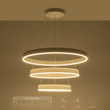 GLOBOSTAR® VENOM TRIO 61189-DECO Μοντέρνο Κρεμαστό Φωτιστικό Οροφής LED 120W 14158lm 120° AC 220-240V IP20 Ρυθμιζόμενο Λευκό CCT με Χειριστήριο από 2700K έως 6000K Dimmable - Lumileds SMD Chip - Λευκό Ματ - Μ80 x Π80 x Υ60cm - 3 Χρόνια Εγγύηση