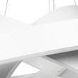 GLOBOSTAR® VENOM TRIO 61189-DECO Μοντέρνο Κρεμαστό Φωτιστικό Οροφής LED 120W 14158lm 120° AC 220-240V IP20 Ρυθμιζόμενο Λευκό CCT με Χειριστήριο από 2700K έως 6000K Dimmable - Lumileds SMD Chip - Λευκό Ματ - Μ80 x Π80 x Υ60cm - 3 Χρόνια Εγγύηση