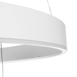 GLOBOSTAR® VENOM TRIO 61189-DECO Μοντέρνο Κρεμαστό Φωτιστικό Οροφής LED 120W 14158lm 120° AC 220-240V IP20 Ρυθμιζόμενο Λευκό CCT με Χειριστήριο από 2700K έως 6000K Dimmable - Lumileds SMD Chip - Λευκό Ματ - Μ80 x Π80 x Υ60cm - 3 Χρόνια Εγγύηση