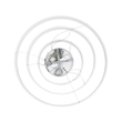 GLOBOSTAR® VENOM TRIO 61189-DECO Μοντέρνο Κρεμαστό Φωτιστικό Οροφής LED 120W 14158lm 120° AC 220-240V IP20 Ρυθμιζόμενο Λευκό CCT με Χειριστήριο από 2700K έως 6000K Dimmable - Lumileds SMD Chip - Λευκό Ματ - Μ80 x Π80 x Υ60cm - 3 Χρόνια Εγγύηση