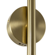 kelvo® GLOW 61682 Μοντέρνο Φωτιστικό Τοίχου - Απλίκα LED 24W 2400lm 360° AC 220-240V IP20 Ρυθμιζόμενο Λευκό CCT με On/Off 2700K/4500K/6000K - Lumileds SMD Chip - Χρυσό Πλατίνα & Λευκό Νήμα - Μ30 x Π15 x Υ70cm - 3 Χρόνια Εγγύηση
