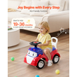 VEVOR Ride On Toddler Push Car, Παιδικό Αυτοκίνητο Σπρώξιμο για Νήπια 19 έως 36 Μηνών, Παιδικό Παιχνίδι με Μουσική & Χώρο Αποθήκευσης Κάτω από το Κάθισμα, Χωρητικότητα Φόρτισης 25 kg, Περπατούρα Ποδιού-Πατώματος για Νήπια Αγόρια Κορίτσια, Κόκκινο