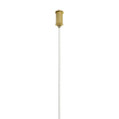 kelvo® GLOW 61665 Μοντέρνο Κρεμαστό Φωτιστικό Οροφής LED 28W 2800lm 360° AC 220-240V IP20 Ρυθμιζόμενο Λευκό CCT με Χειριστήριο από 2700K έως 6000K Dimmable - Lumileds SMD Chip - Χρυσό Πλατίνα & Λευκό Νήμα - Μ160 x Π3 x Υ25cm - 3 Χρόνια Εγγύηση