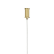 kelvo® GLOW 61668 Μοντέρνο Κρεμαστό Φωτιστικό Οροφής LED 65W 6500lm 360° AC 220-240V IP20 Ρυθμιζόμενο Λευκό CCT με Χειριστήριο από 2700K έως 6000K Dimmable - Lumileds SMD Chip - Χρυσό Πλατίνα & Λευκό Νήμα - Μ150 x Π150 x Υ80cm - 3 Χρόνια Εγγύηση