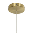 kelvo® GLOW 61668 Μοντέρνο Κρεμαστό Φωτιστικό Οροφής LED 65W 6500lm 360° AC 220-240V IP20 Ρυθμιζόμενο Λευκό CCT με Χειριστήριο από 2700K έως 6000K Dimmable - Lumileds SMD Chip - Χρυσό Πλατίνα & Λευκό Νήμα - Μ150 x Π150 x Υ80cm - 3 Χρόνια Εγγύηση