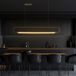 kelvo® GLOW 61664 Μοντέρνο Κρεμαστό Φωτιστικό Οροφής LED 15W 1500lm 360° AC 220-240V IP20 Ρυθμιζόμενο Λευκό CCT με Χειριστήριο από 2700K έως 6000K Dimmable - Lumileds SMD Chip - Χρυσό Πλατίνα & Λευκό Νήμα - Μ120 x Π3 x Υ25cm - 3 Χρόνια Εγγύηση