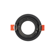kelvo® DELTA 60629 Χωνευτό Κινούμενο Φωτιστικό Downlight Σποτ με Ντουί 1 x GU10 AC 220-240V IP20 - Μαύρο Ματ - Μ8.5 x Π8.5 x Υ3.5cm / Q7.5cm