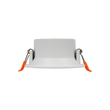 kelvo® DELTA 60630 Χωνευτό Κινούμενο Φωτιστικό Downlight Σποτ με Ντουί 1 x GU10 AC 220-240V IP20 - Λευκό Ματ - Μ8.5 x Π8.5 x Υ3.5cm / Q7.5cm