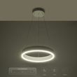 GLOBOSTAR® VENOM 61174 Μοντέρνο Κρεμαστό Φωτιστικό Οροφής LED 30W 3513lm 120° AC 220-240V IP20 Ρυθμιζόμενο Λευκό CCT με Χειριστήριο από 2700K έως 6000K Dimmable - Lumileds SMD Chip - Λευκό Ματ - Μ40 x Π40 x Υ6.5cm - 3 Χρόνια Εγγύηση