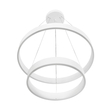 kelvo® VENOM 61186 Μοντέρνο Κρεμαστό Φωτιστικό Οροφής LED 75W 8818lm 120° AC 220-240V IP20 Ρυθμιζόμενο Λευκό CCT με Χειριστήριο από 2700K έως 6000K Dimmable - Lumileds SMD Chip - Λευκό Ματ - Μ60 x Π60 x Υ40cm - 3 Χρόνια Εγγύηση