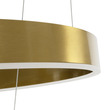 kelvo® VENOM 61187 Μοντέρνο Κρεμαστό Φωτιστικό Οροφής LED 75W 8818lm 120° AC 220-240V IP20 Ρυθμιζόμενο Λευκό CCT με Χειριστήριο από 2700K έως 6000K Dimmable - Lumileds SMD Chip - Χρυσό Βούρτσας - Μ60 x Π60 x Υ40cm - 3 Χρόνια Εγγύηση