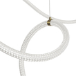 kelvo® GLOW 61669 Μοντέρνο Κρεμαστό Φωτιστικό Οροφής LED 105W 10500lm 360° AC 220-240V IP20 Ρυθμιζόμενο Λευκό CCT με Χειριστήριο από 2700K έως 6000K Dimmable - Lumileds SMD Chip - Χρυσό Πλατίνα & Λευκό Νήμα - Μ300 x Π300 x Υ120cm - 3 Χρόνια Εγγύηση