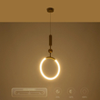 kelvo® GLOW 61678 Μοντέρνο Κρεμαστό Φωτιστικό Οροφής LED 18W 1800lm 360° AC 220-240V IP20 Ρυθμιζόμενο Λευκό CCT με On/Off 2700K/4500K/6000K - Lumileds SMD Chip - Χρυσό Πλατίνα & Λευκό Νήμα - Μ30 x Π30 x Υ65cm - 3 Χρόνια Εγγύηση