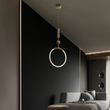 kelvo® GLOW 61678 Μοντέρνο Κρεμαστό Φωτιστικό Οροφής LED 18W 1800lm 360° AC 220-240V IP20 Ρυθμιζόμενο Λευκό CCT με On/Off 2700K/4500K/6000K - Lumileds SMD Chip - Χρυσό Πλατίνα & Λευκό Νήμα - Μ30 x Π30 x Υ65cm - 3 Χρόνια Εγγύηση